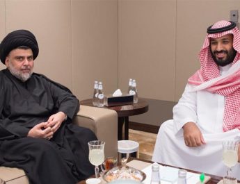 Moqtada al-sadr meeting with Saudi Crown Prince
